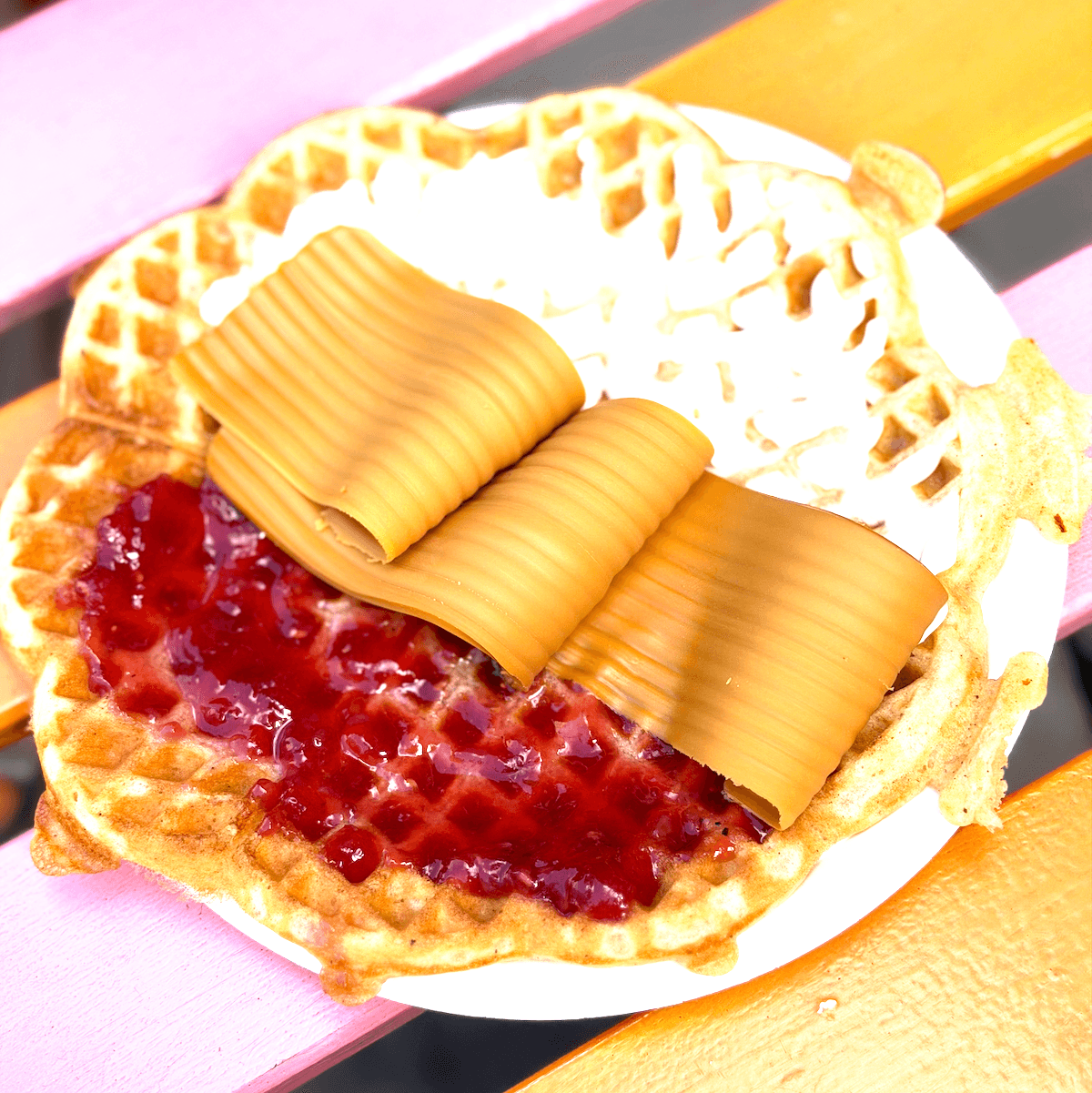 Waffle dish.